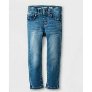 CAT & JACK Toddler girl ruffle pocket skinny jeans